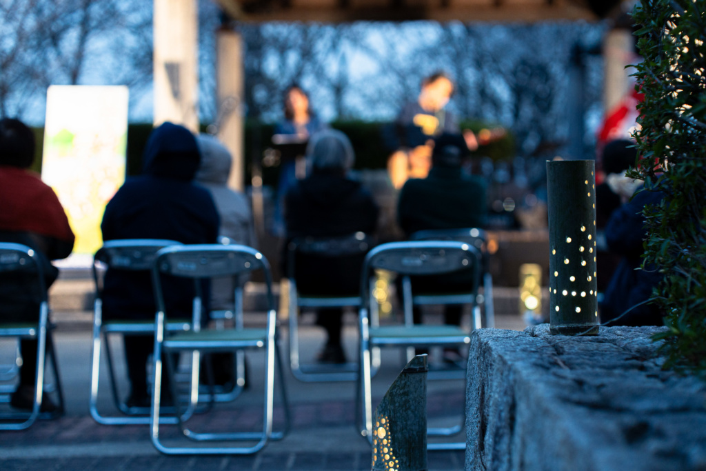 幻想的だった3月開催の「さくらまつり」での夜間開放の様子