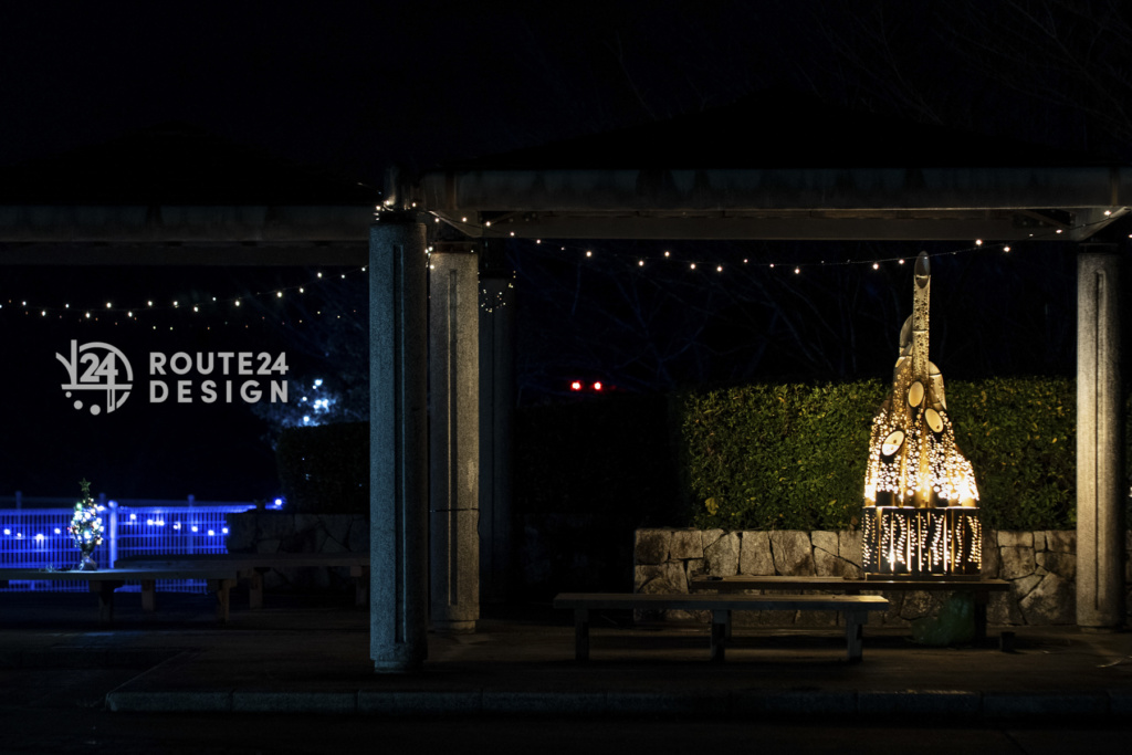 高山航空公園イルミネーションの様子｜