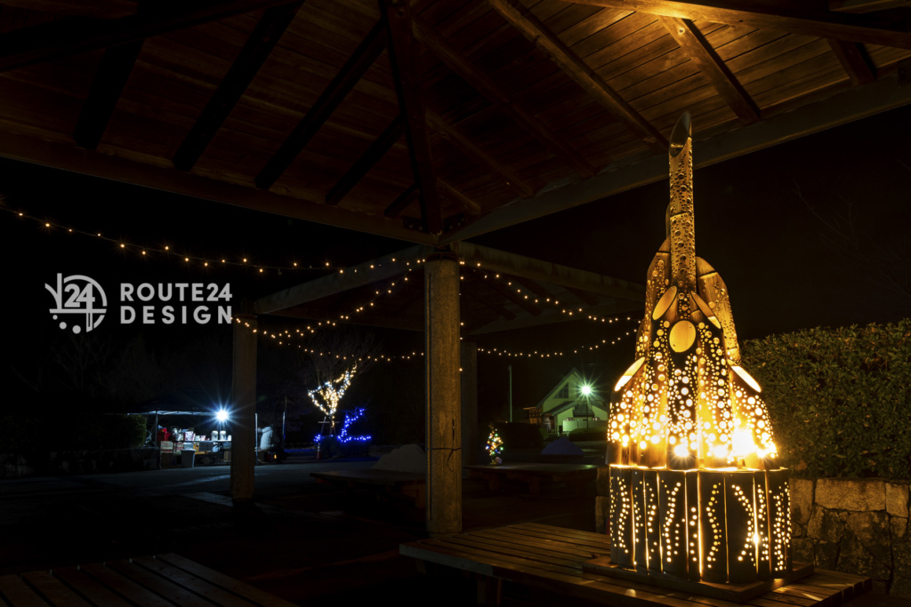 高山航空公園イルミネーションの様子｜